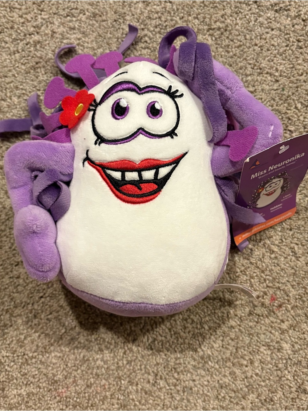 Happy Cells Miss Neuronika Plush 6.75" Miltenyi Biotec Science Educational Toy